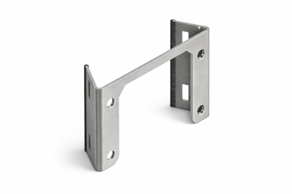 Montagebeugel van roestvast staal 304L met meerdere schroefgaten, geschikt voor bevestiging van camera- of beschermingssystemen